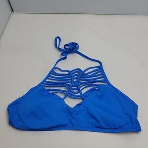 Becca Blue Bikini Swimsuit Top M